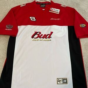Dale Earnhardt Jr Bud #8 Authentic Men’s Jersey / 1/4 Zip Shirt